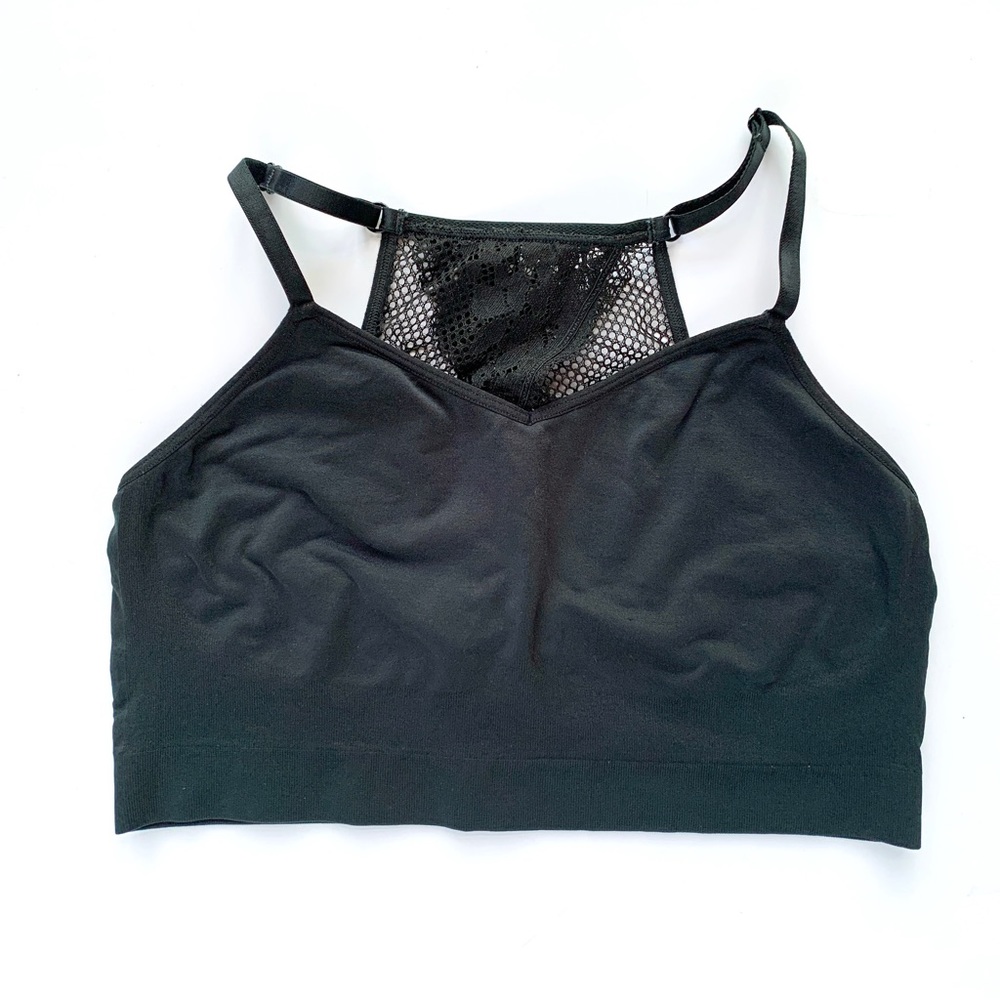 Lane Bryant Cacique Seamless Bralette w/ Lace sz 14/16